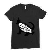 Baragon Text Silo Ladies Fitted T-shirt | Artistshot