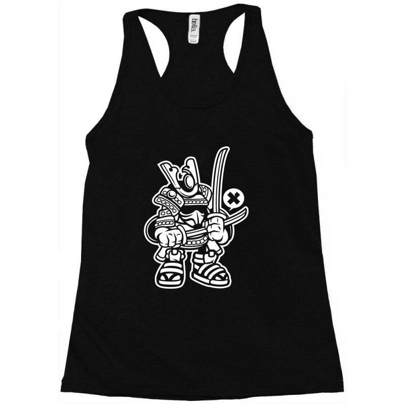 Samurai Cartoon Racerback Tank by PeteBabic | Artistshot