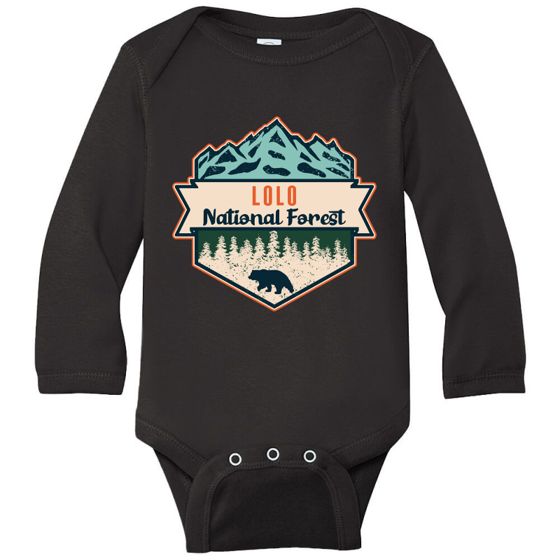 Lolo National Forest Long Sleeve Baby Bodysuit by hawksreminds130 | Artistshot