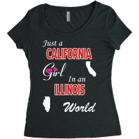 California - Illinois Women's Triblend Scoop T-shirt | Artistshot