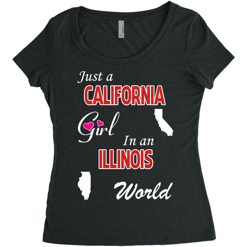 California - Illinois Women's Triblend Scoop T-shirt by ternacanuda251 | Artistshot