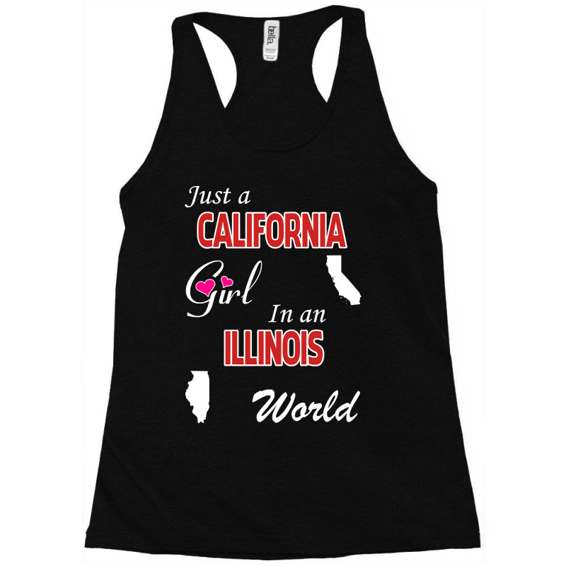 California - Illinois Racerback Tank by ternacanuda251 | Artistshot