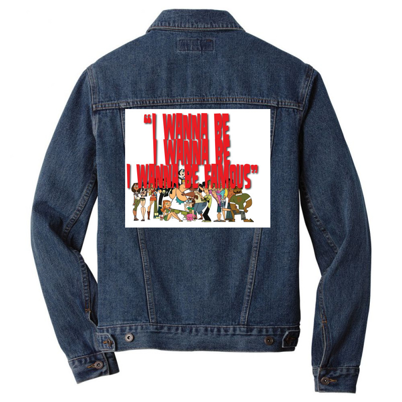 Total Drama Island Poster Vintage Men Denim Jacket by roccionsteeleys | Artistshot