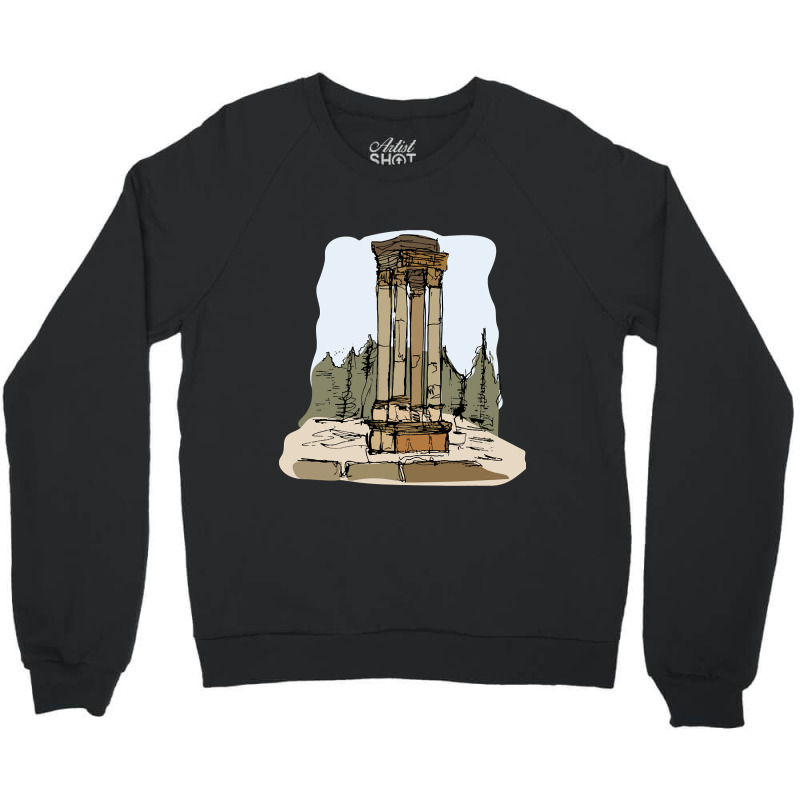 Anjar Tetrastyle, Lebanon Crewneck Sweatshirt by reallyfemales1 | Artistshot