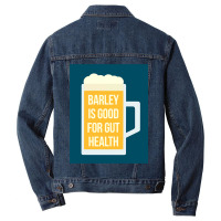 Barley Is Good For Gut Health Men Denim Jacket | Artistshot