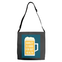 Barley Is Good For Gut Health Adjustable Strap Totes | Artistshot