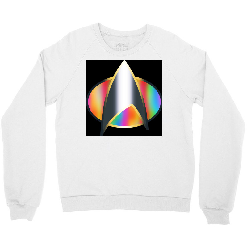 Science Fiction Tv Show Pride Rainbow Badge Insignia Poster Girl Crewneck Sweatshirt | Artistshot