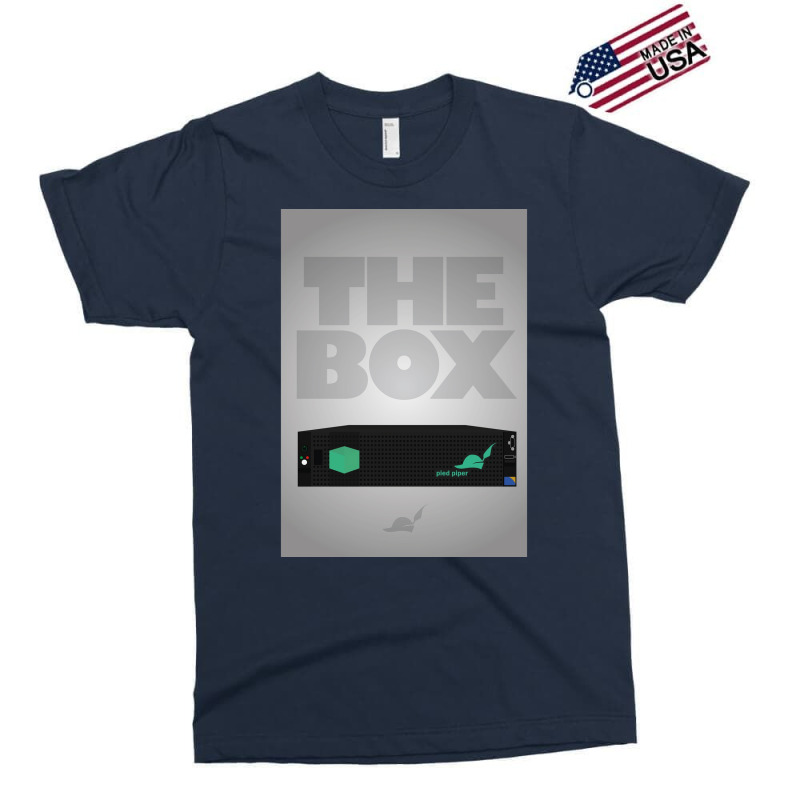 The Box By Pied Piper Poster Blue Exclusive T-shirt | Artistshot