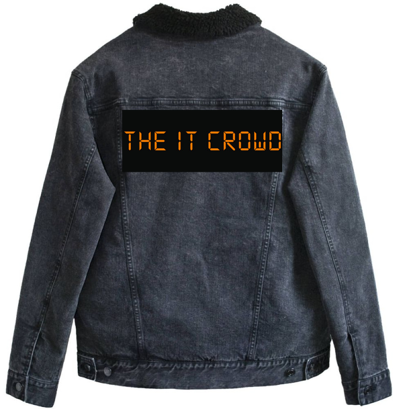 The It Crowd Poster Green Unisex Sherpa-lined Denim Jacket | Artistshot