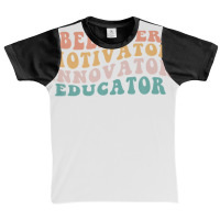 Believer Motivator Innovator Educator Teacher Back To School Graphic Youth T-shirt | Artistshot