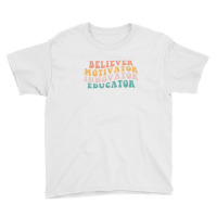 Believer Motivator Innovator Educator Teacher Back To School Youth Tee | Artistshot