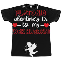 Happy Platonic Valentine's Day To My Work Husband Funny T Shirt Graphic T-shirt | Artistshot