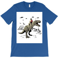 Jesus Riding On A Dinosaur Jesus Dinosaur Poster Tumblr T-shirt | Artistshot