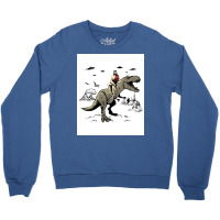 Jesus Riding On A Dinosaur Jesus Dinosaur Poster Tumblr Crewneck Sweatshirt | Artistshot