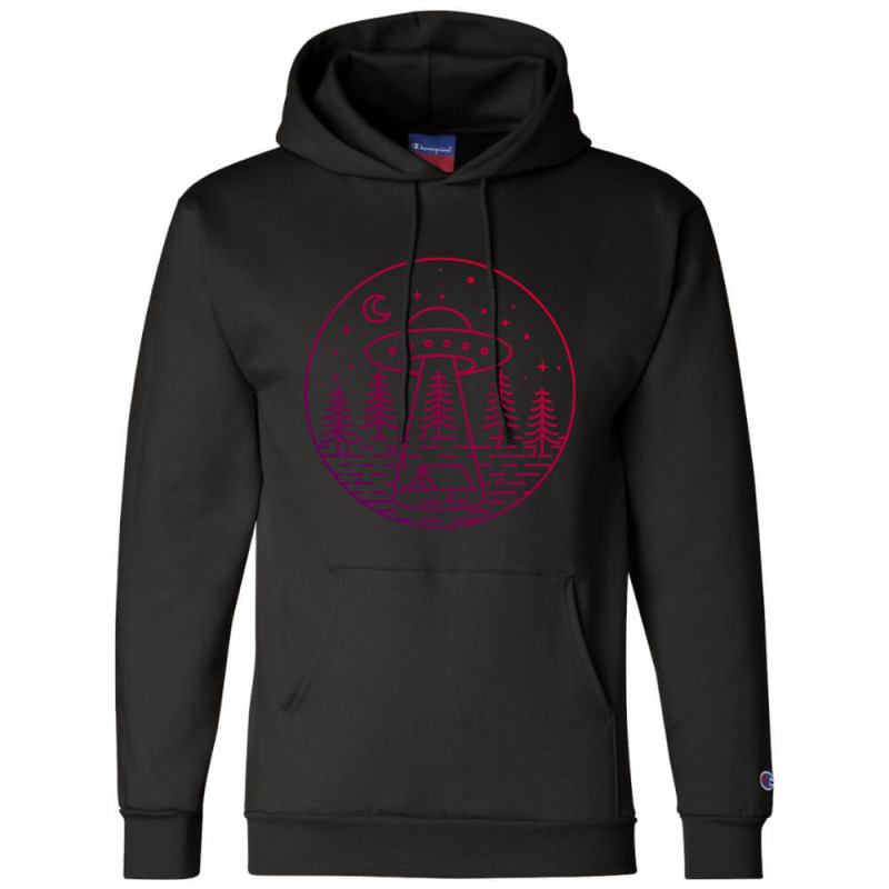 Camp Attack Ufo Champion Hoodie by denverhumans58 | Artistshot