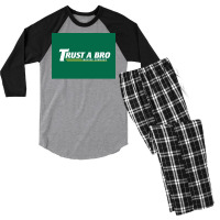 Trust A Bro Moving Company Poster Humor Men's 3/4 Sleeve Pajama Set | Artistshot