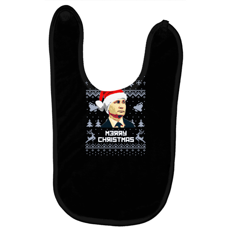 Vladimir Putin Merry Christmas Baby Bibs by saterseim | Artistshot