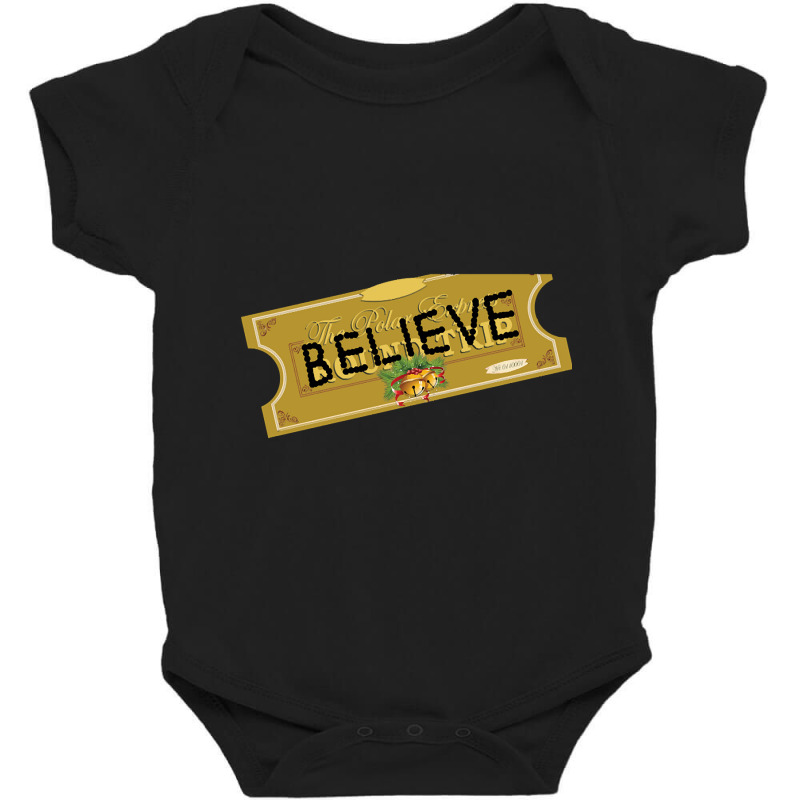 Believe Polar Express Family Christmas Pjs Baby Bodysuit by davidozoan | Artistshot