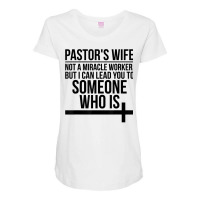 Pastor's Wife I Can Lead You Pastor Wife Of A Pastor T Shirt Maternity Scoop Neck T-shirt | Artistshot