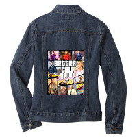 Grand Better Theft Call Auto Saul Ladies Denim Jacket | Artistshot