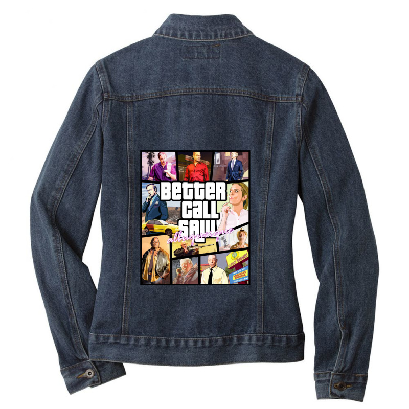 Grand Better Theft Call Auto Saul Ladies Denim Jacket by JosePaniagua | Artistshot