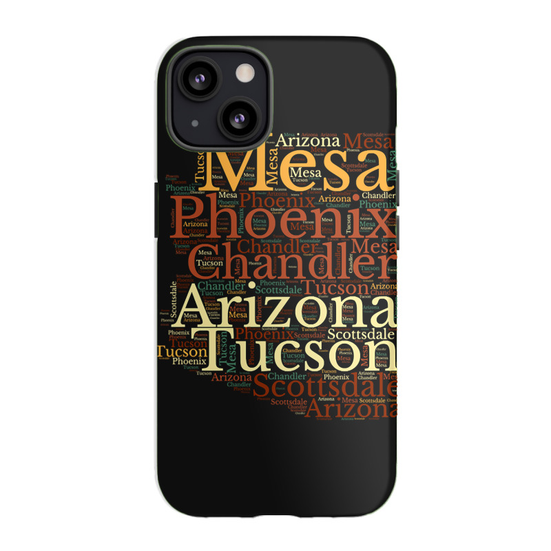 Arizona Map And Cities Iphone 13 Case | Artistshot