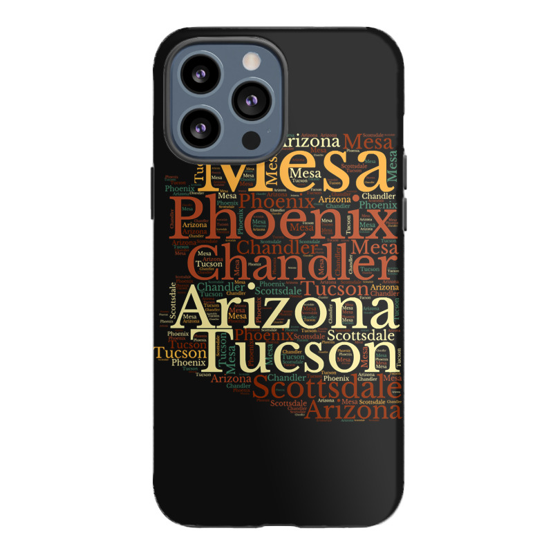 Arizona Map And Cities Iphone 13 Pro Max Case | Artistshot