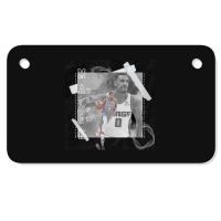 Malik Monk Basketball Paper Poster Kings 3 Motorcycle License Plate | Artistshot