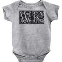 Wk   Initials W K Name Surname Onomastics Onomatology T Shirt Baby Bodysuit | Artistshot