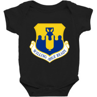 43 Air Mobility Operations Group Amc (u.s. Air Force) Baby Bodysuit | Artistshot