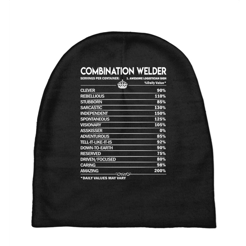 Combination Welder T Shirt - Combination Welder Factors Daily Gift Ite Baby Beanies by dealgummy642 | Artistshot