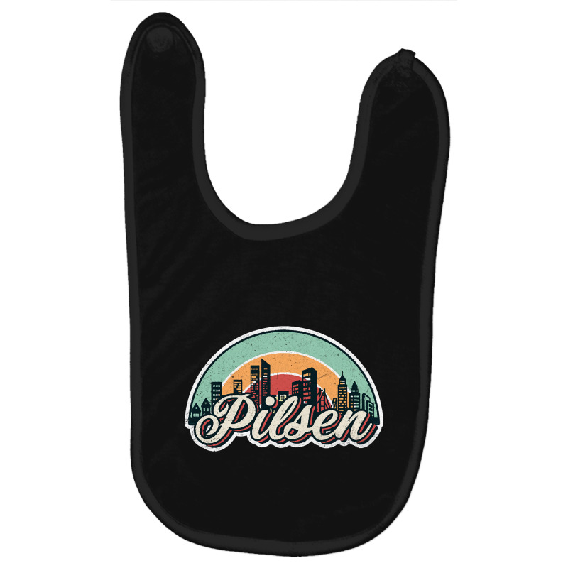 Pilsen City Retro Baby Bibs by cubicgetting01 | Artistshot