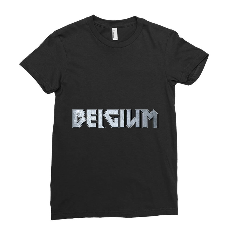 Heavy Metal Belgium Ladies Fitted T-Shirt by damagegerms19 | Artistshot