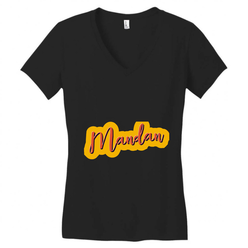 City Of Mandan-hizfm Women's V-Neck T-Shirt by mysofiazo | Artistshot