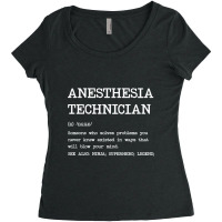 Anesthesia Technician - Definition Design Women's Triblend Scoop T-shirt | Artistshot