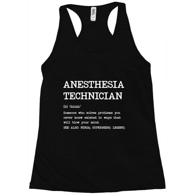 Anesthesia Technician - Definition Design Racerback Tank | Artistshot