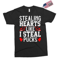 Stealing Hearts Like I Steal Pucks San Valentine T Shirt Exclusive T-shirt | Artistshot