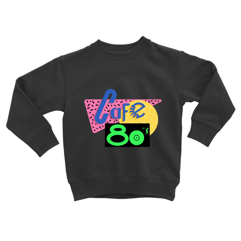 Back To The Future Cafe 80s Shirt - Most Accurate Clean Vector Art!! Toddler Sweatshirt by MadonnaDaum45 | Artistshot