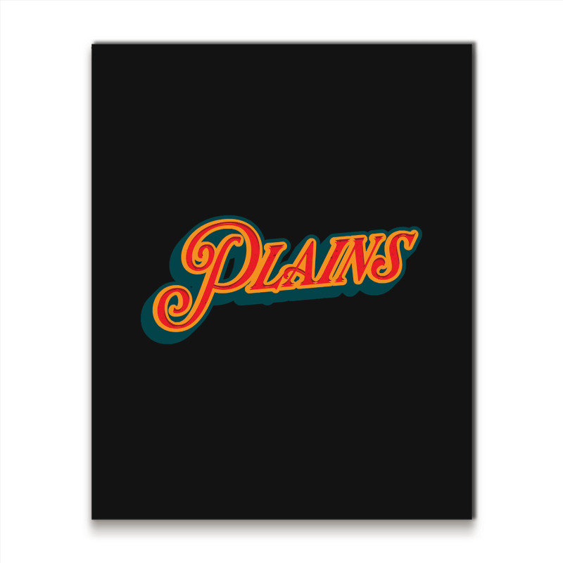 City Of Plains Metal Print Vertical | Artistshot