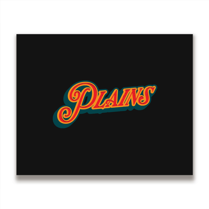 City Of Plains Metal Print Horizontal | Artistshot