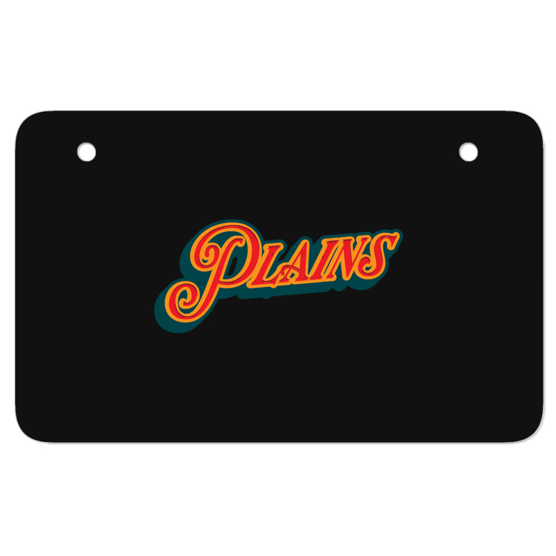 City Of Plains Atv License Plate | Artistshot