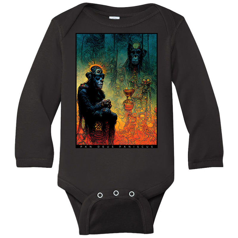 Pan Deus Paniscus Long Sleeve Baby Bodysuit | Artistshot