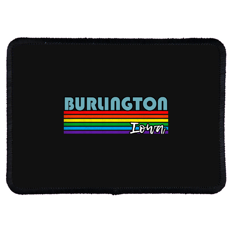 Burlington Iowa Pride Shirt Burlington Lgbt Gift Lgbtq Supporter Tee P Rectangle Patch | Artistshot