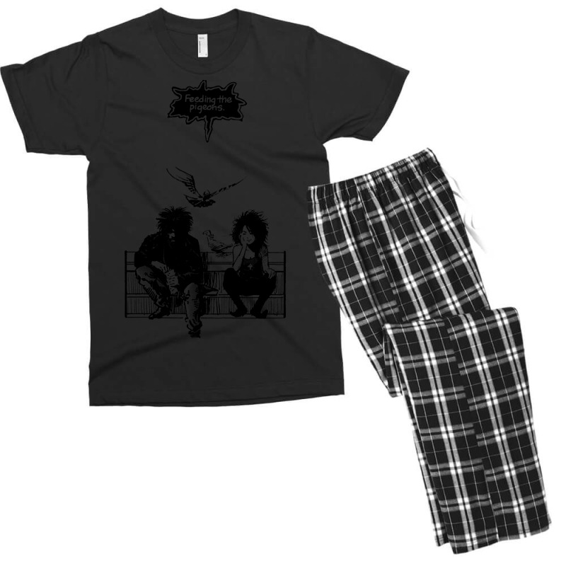 Feeding The Pigeons  (black) Men's T-shirt Pajama Set by yeahdashing61 | Artistshot