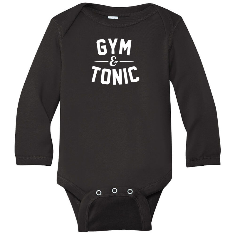 Gym And Tonic Long Sleeve Baby Bodysuit by riotees | Artistshot