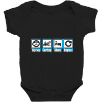 Coffee Curing Sleep Repeat Baby Bodysuit | Artistshot