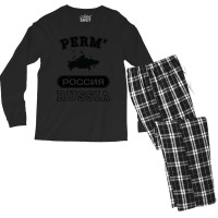 Perm? Russia Property Of Country Men's Long Sleeve Pajama Set | Artistshot