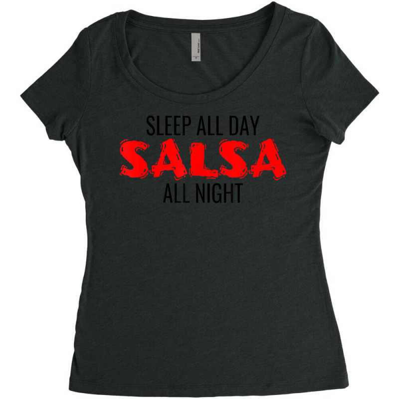 Salsa Dance Bachata Cumbia Merengue Latin Salsa Dancing T Shirt Women's Triblend Scoop T-shirt by barrydygertkkx | Artistshot