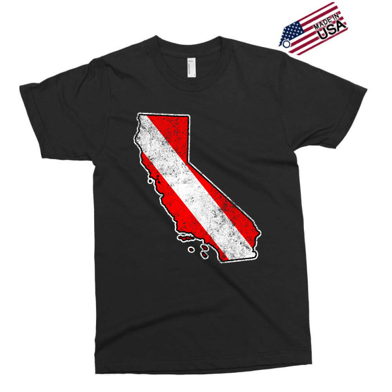 California Dive Flag Scuba Diving State Map Dive Flag Distressed Exclusive T-shirt by ternacanuda251 | Artistshot