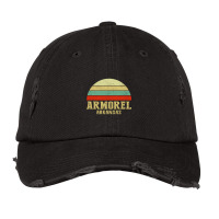 Armorel Arkansas Vintage Retro Sunset Vintage Cap | Artistshot